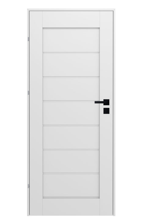 Komplet Prim drzwi + ościeżnica + klamka - biały Moderno Doors