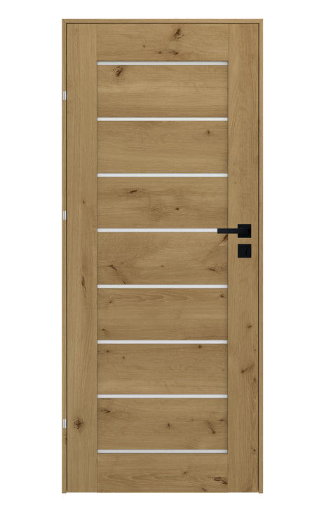Komplet Prim drzwi + ościeżnica + klamka - dąb górski Moderno Doors