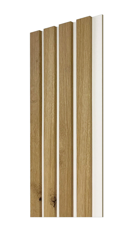 Panel lamelowy LAMDECO Quattro bianco - widok w aranżacji