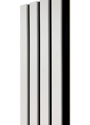 Panel lamelowy LAMDECO Quattro nero - zbliżenie na detale